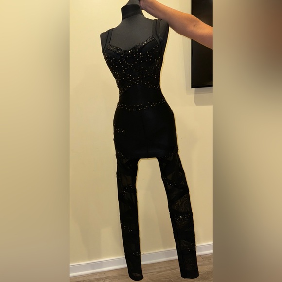 Sheer Rhinestone Bodysuit - Picture 4 of 4